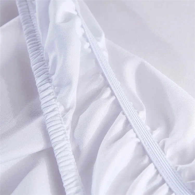 CQ002 100x200+40cm Fashionable Pleated Bed Skirt Elastic Band Dust-proof Bed Skirt - CQ002-14