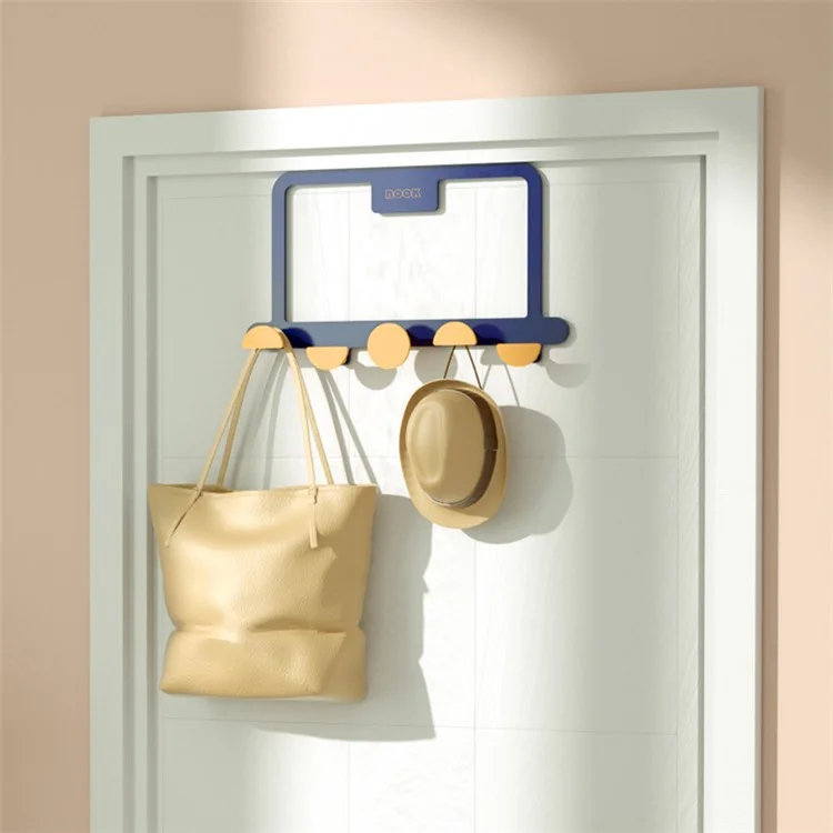 MTAM MT002 Coat Hat Hanger Carbon Steel Adesivi Over The Door Gancio da Bagno - Blu