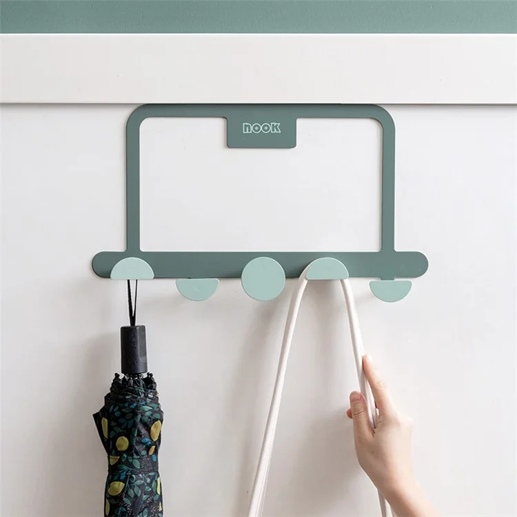 MTAM MT002 Coat Hat Hanger Carbon Steel Adesivi Over The Door Gancio da Bagno - Blu