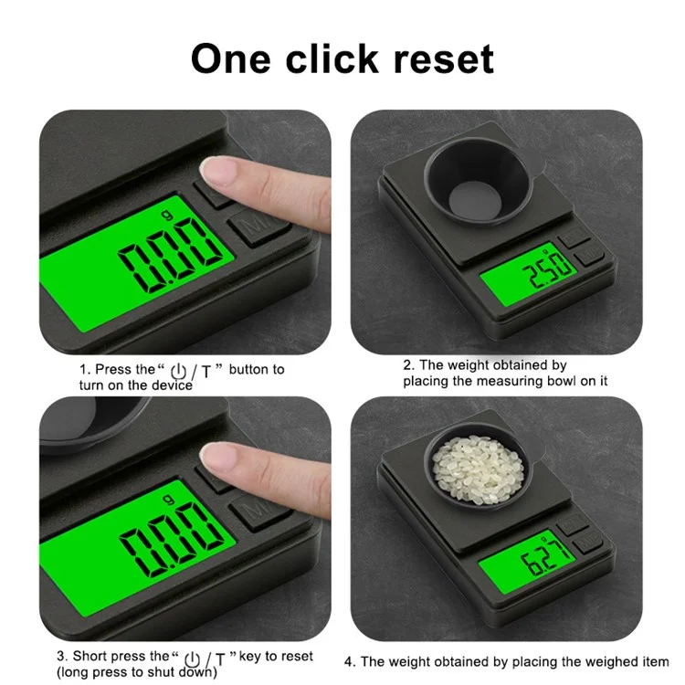 Échelle électronique de cuisine de haute précision de 200 g / 0,01 g portable pour bijoux