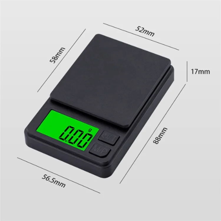 Échelle électronique de cuisine de haute précision de 200 g / 0,01 g portable pour bijoux