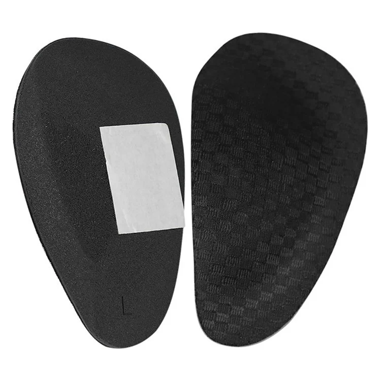 1 Pair Nylon+EVA Flat Arch Support Cushion Relieve Pain Adhesive Shoe Insert - Adult / Black