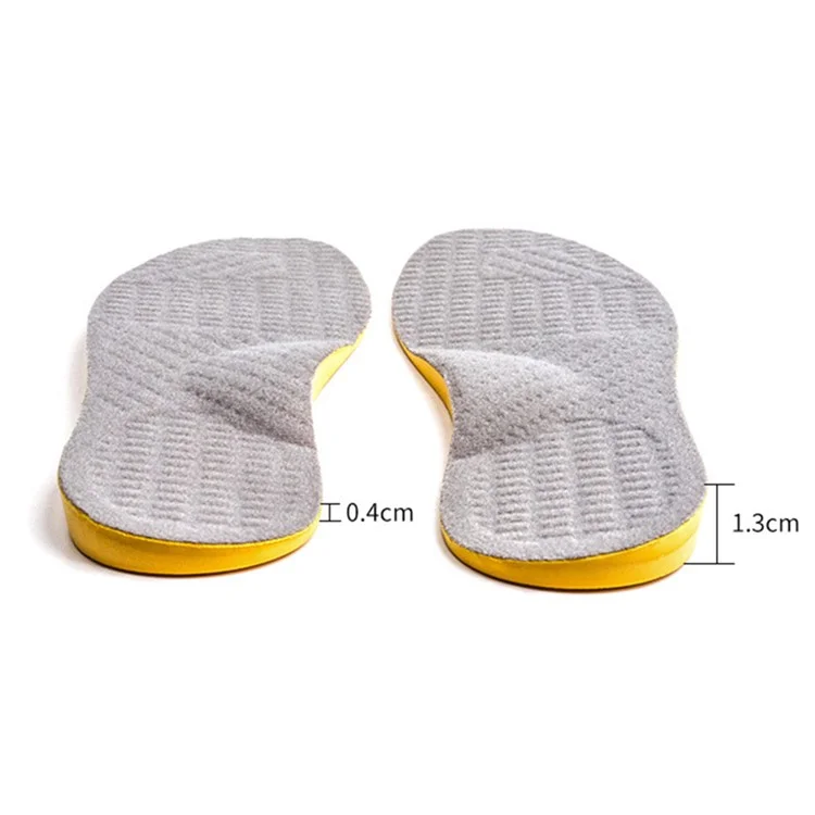 1 Pair Orthopedic Insole Arch Support for Flat Feet Plantar Fasciitis Pads - Grey / 32-34