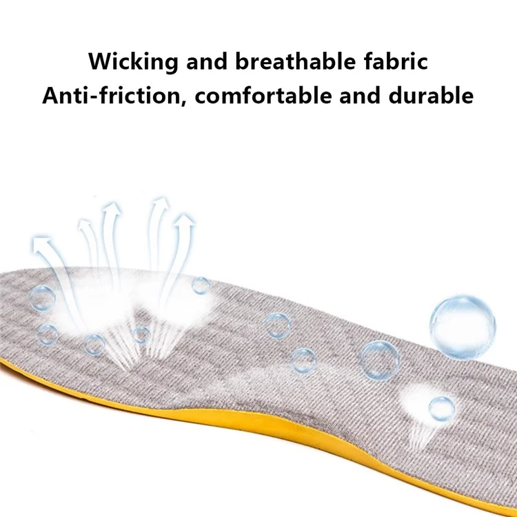 1 Pair Orthopedic Insole Arch Support for Flat Feet Plantar Fasciitis Pads - Grey / 32-34