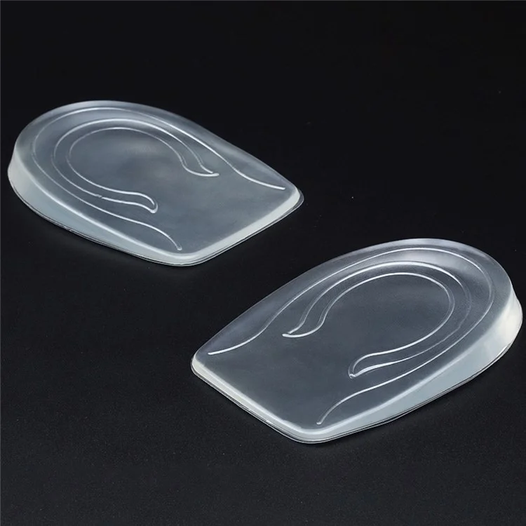 1 Pair Height Increase Insoles for Men Increasing Height in 1cm Silicone Gel Heel Pads