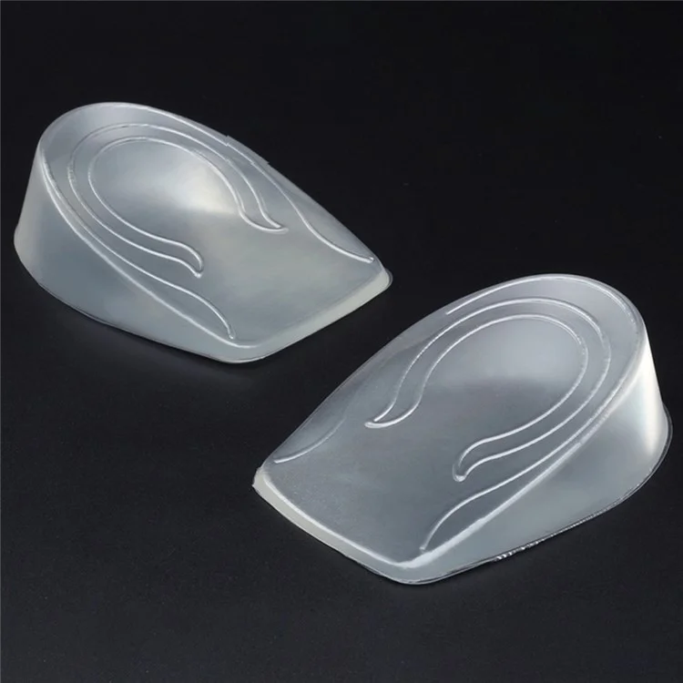 1 Paio di Solette in Silicone da 3 cm per Aumentare l'Altezza, Rialzi Invisibili per Tallone Morbido per Uomo
