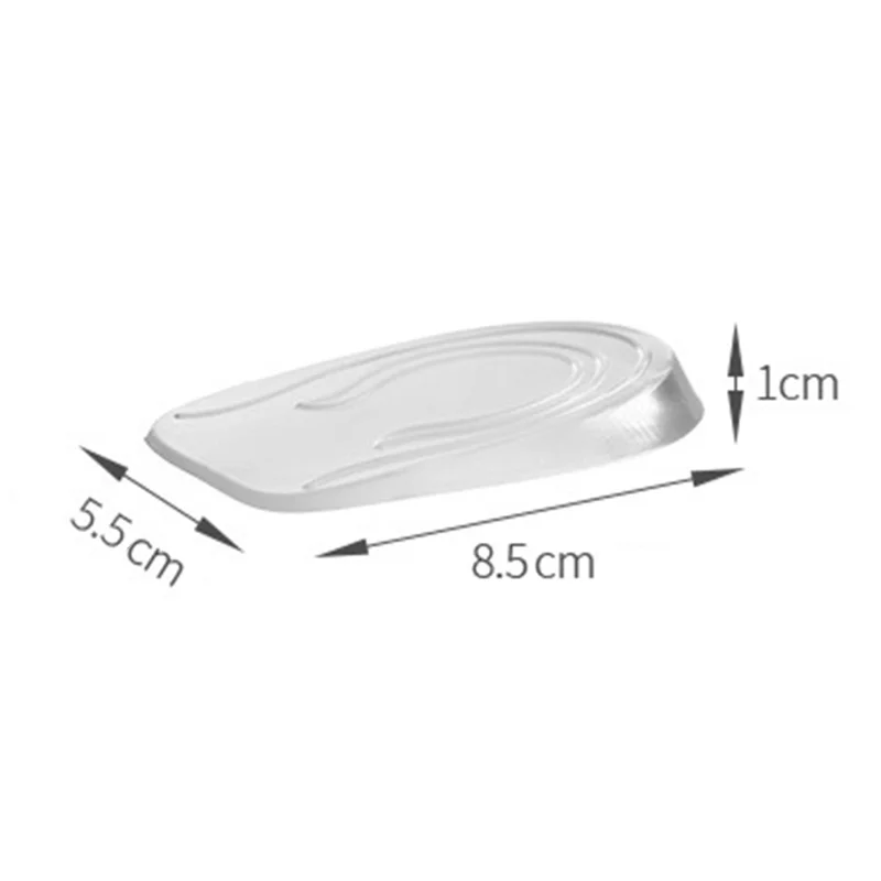 1 Pair Shoe Lifts for Women Silicone 1cm Inner Heightening Insole Shoe Inserts