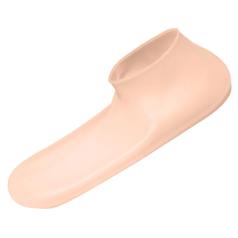 1 Pair Silicone Moisturizing Socks for Dry Cracked Feet Cracked Heels and Softening Rough Skin - Nude