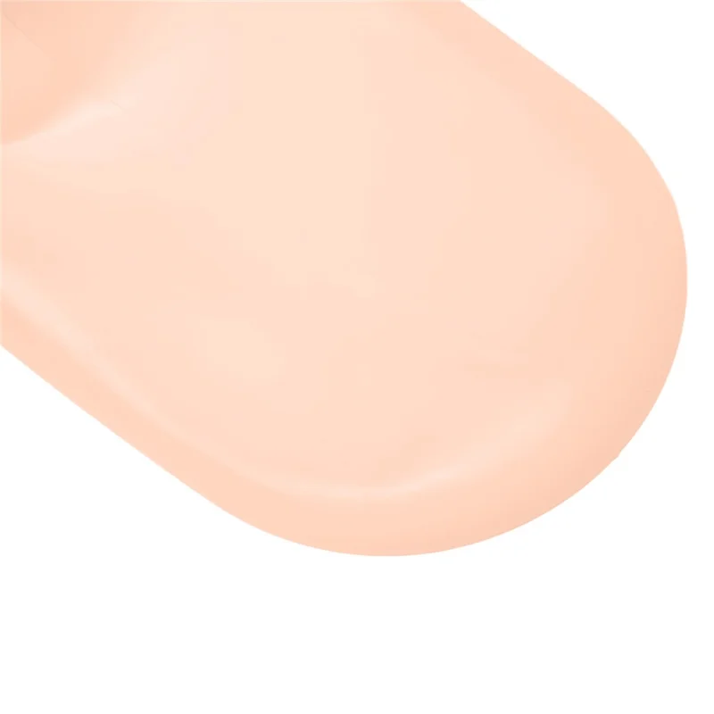 1 Pair Silicone Moisturizing Socks for Dry Cracked Feet Cracked Heels and Softening Rough Skin - Nude