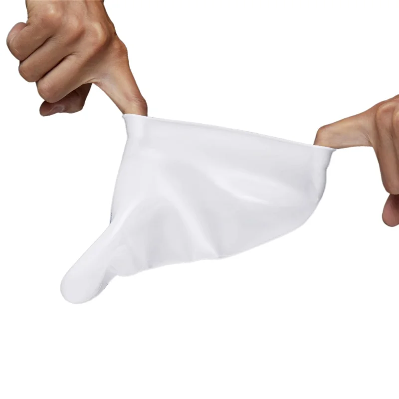 1 Pair Silicone Moisturizing Socks for Dry Cracked Feet Cracked Heels and Softening Rough Skin - White