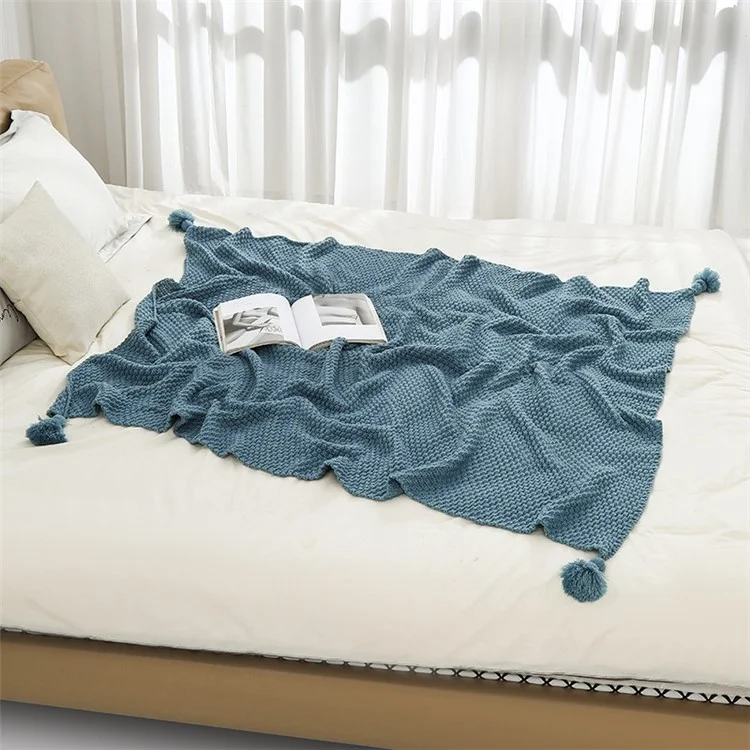 HJ001 130x170cm Cama de Sofá Cama de Lanza Canilla de Aire Acondicionado Tejido - Azul