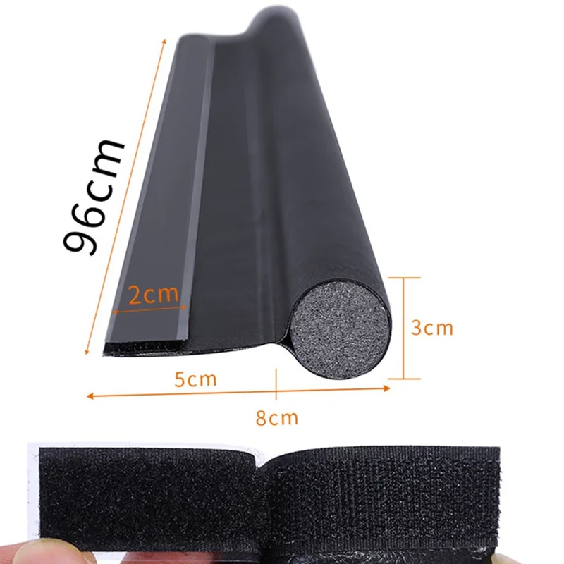 EPE+PVC Door Seal Strip Door Groove Gap Filler Sound Insulation Foam Tape - White