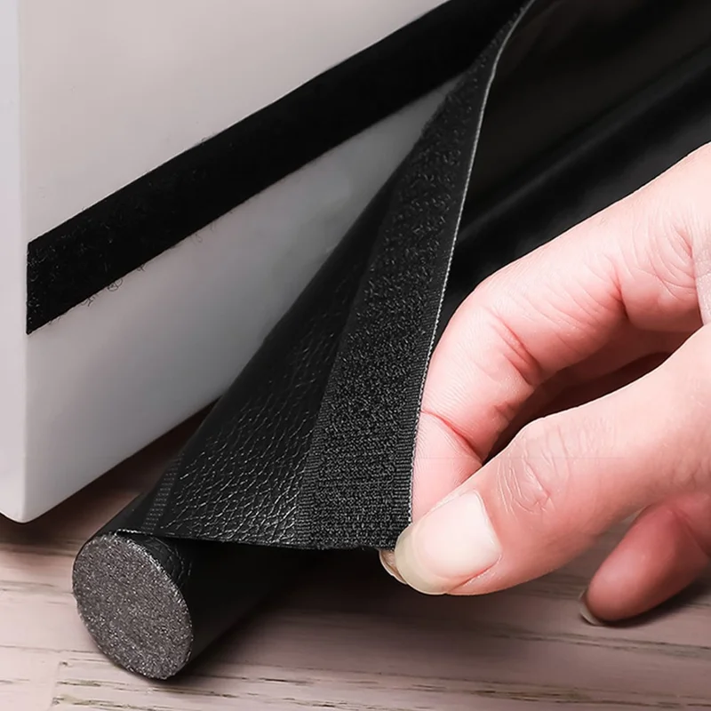 EPE+PVC Door Seal Strip Door Groove Gap Filler Sound Insulation Foam Tape - White
