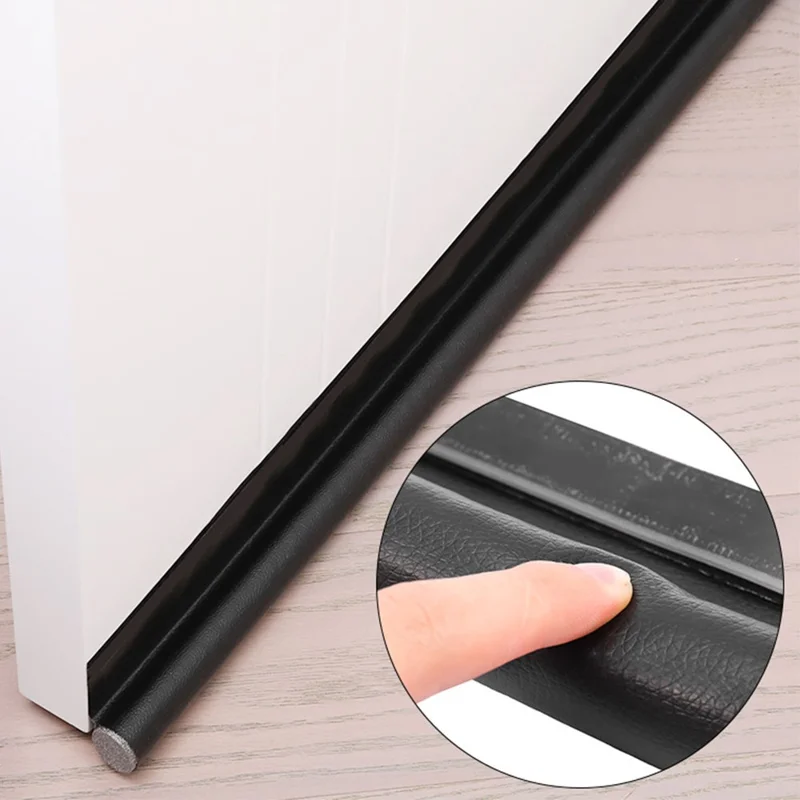 EPE+PVC Door Seal Strip Door Groove Gap Filler Sound Insulation Foam Tape - White
