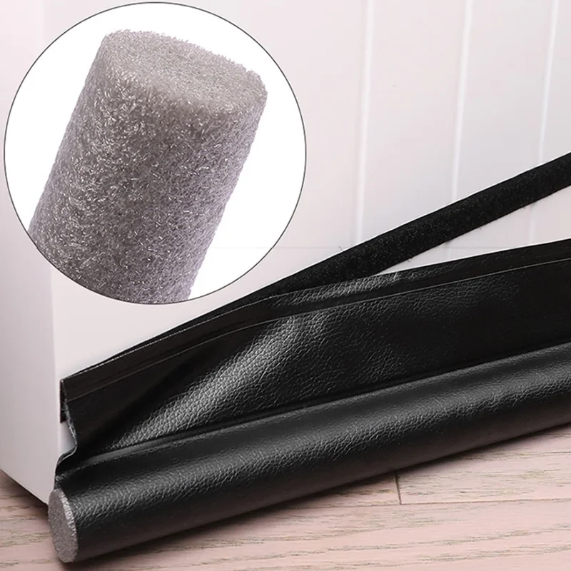 EPE+PVC Door Seal Strip Door Groove Gap Filler Sound Insulation Foam Tape - White