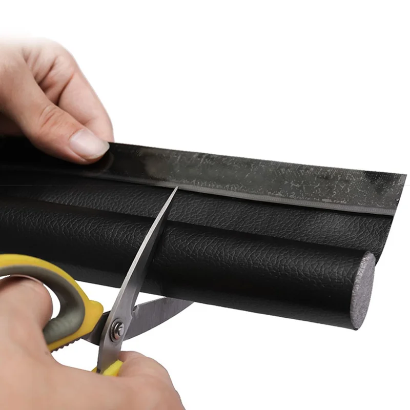 EPE+PVC Door Seal Strip Door Groove Gap Filler Sound Insulation Foam Tape - White