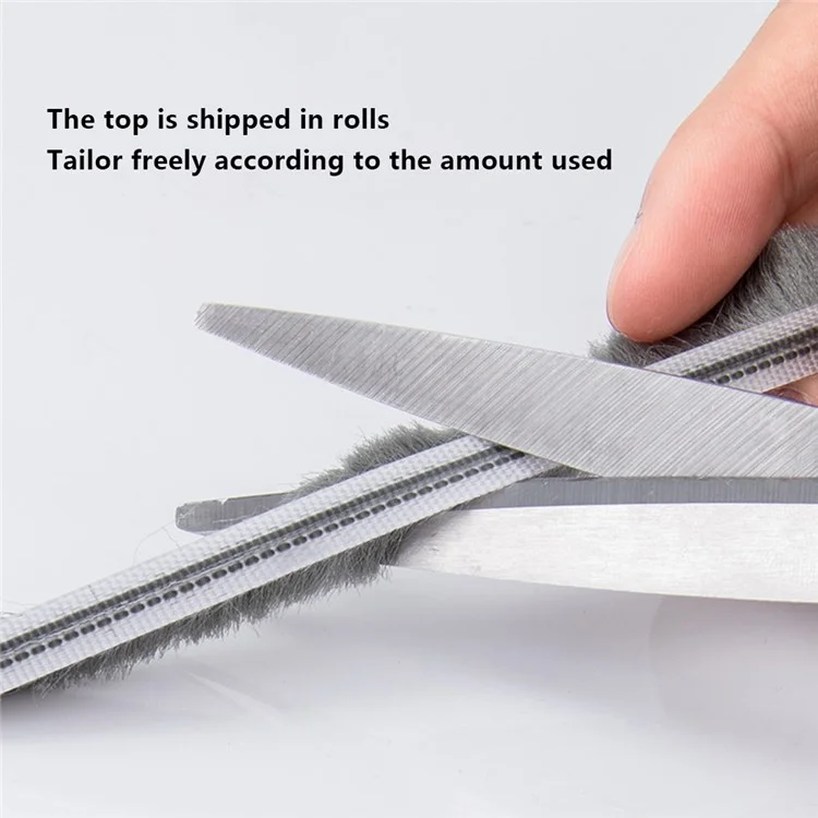 10m Door Window Gap Filler Sealing Brush Strip Soundproof Weather Stripping - 5x12mm