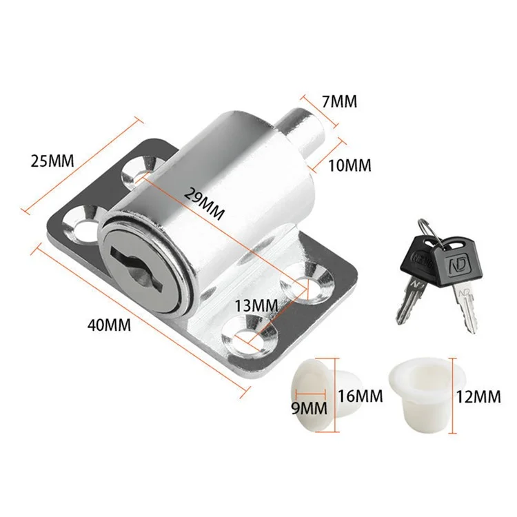 Limiter Safety Lock Window Bars Safety Limit Sliding Door Stop Anti Slip Security Lock - Silver