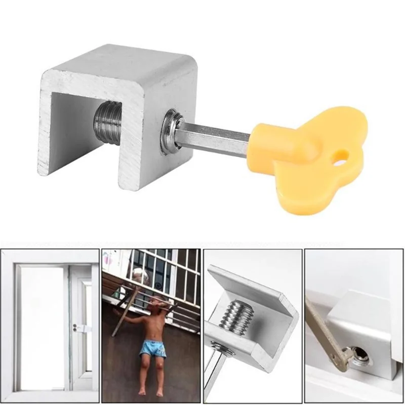 Window Lock Stopper for Children Protection and Home Anti-Theft, Single Lock