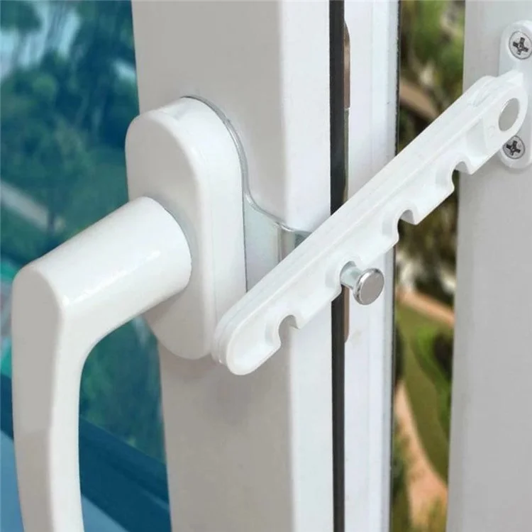 Iron Window Support Strong Wind Stopper Hook Latch Safety Lock for Home