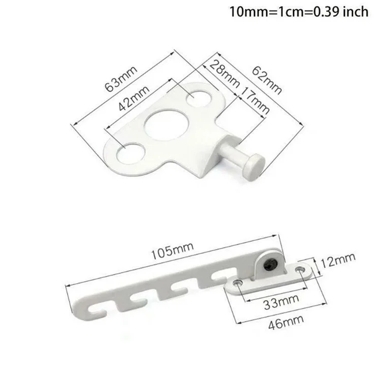 Iron Window Support Strong Wind Stopper Hook Latch Safety Lock for Home