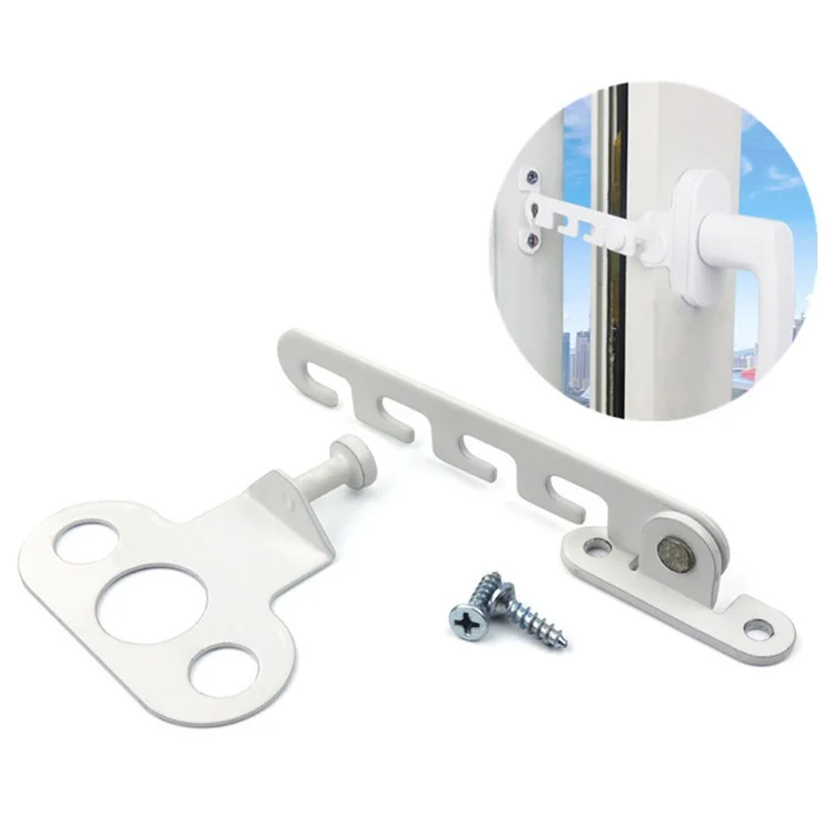 Stainless Steel+Plastic Window Hinge Stay Support Lock Window Limiter with Screw