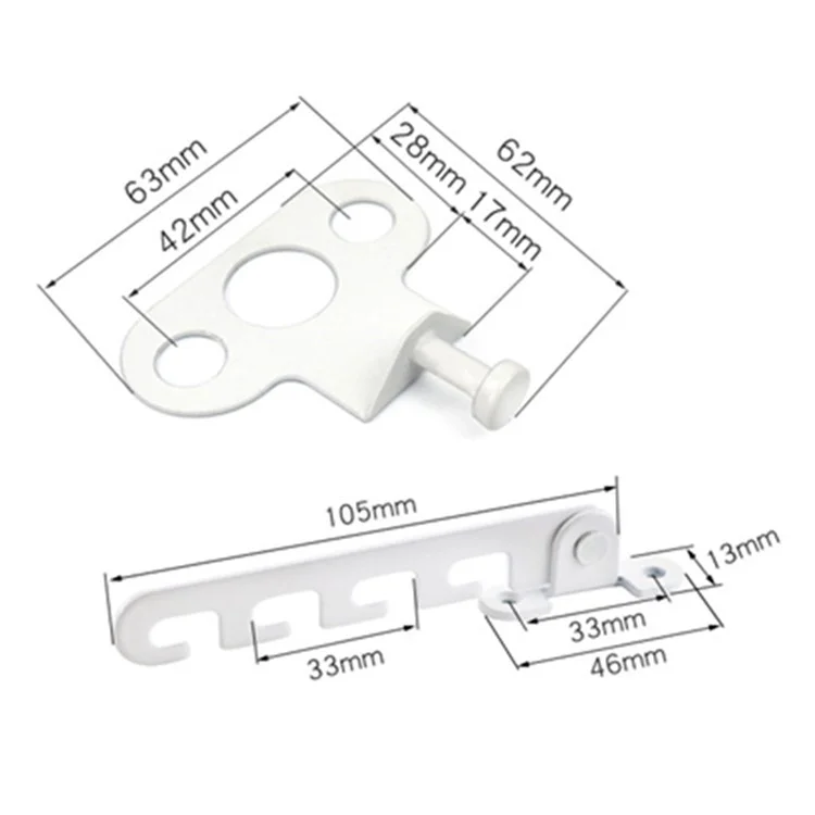 Stainless Steel+Plastic Window Hinge Stay Support Lock Window Limiter with Screw