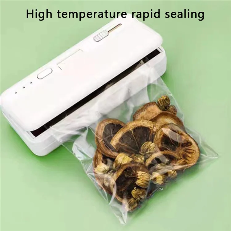 WSL-07 Rechargeable Bag Sealer Portable Magnetic Food Packaging Sealing Tool - White