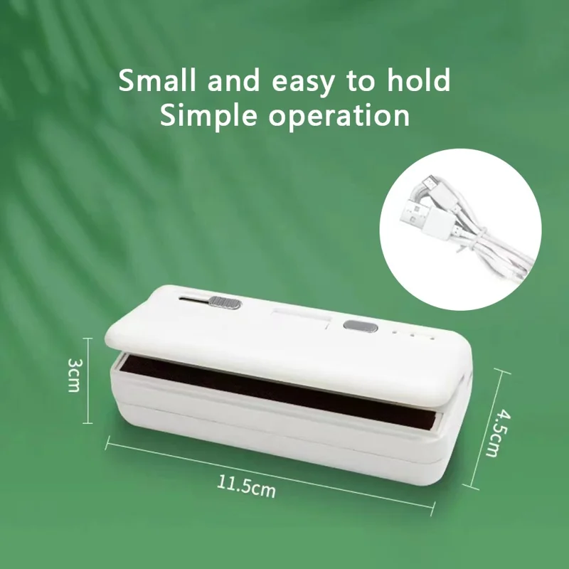 WSL-07 Rechargeable Bag Sealer Portable Magnetic Food Packaging Sealing Tool - Black