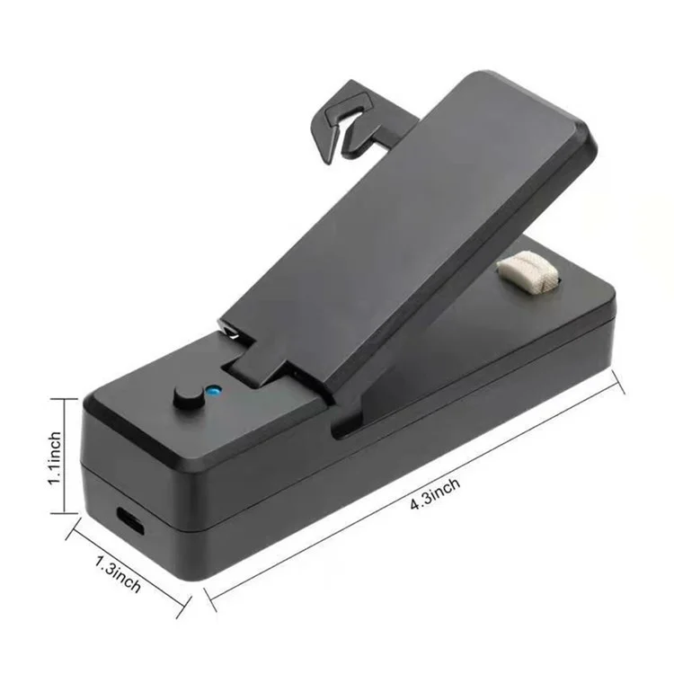 WSL-03 Mini Bag Sealer 2 in 1 Portable Bag Heat Sealing Machine and Cutter - Grey