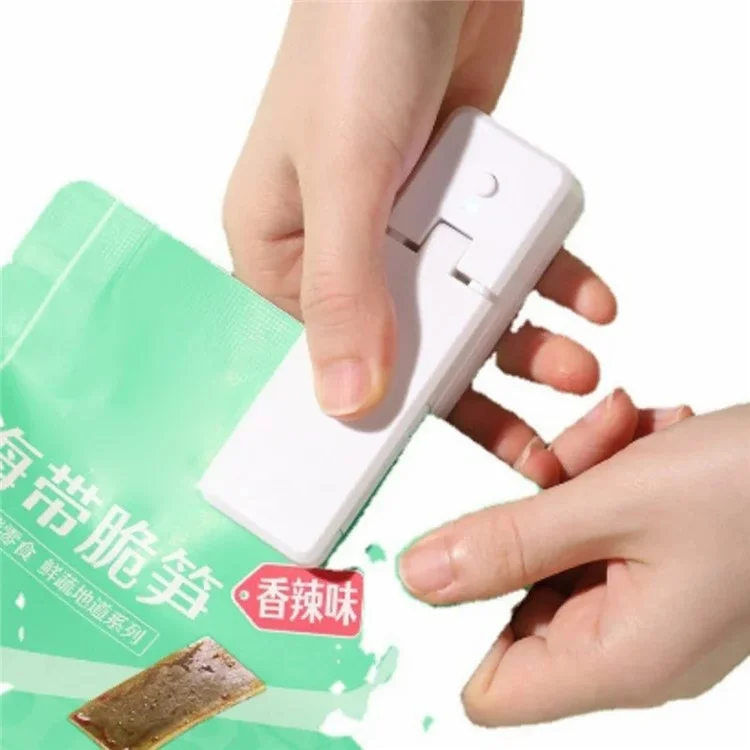 WSL-03 Mini Bag Sealer 2 in 1 Portable Bag Heat Sealing Machine and Cutter - Grey