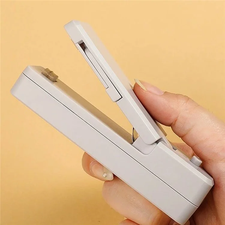 WSL-03 Mini Bag Sealer 2 in 1 Portable Bag Heat Sealing Machine and Cutter - Grey