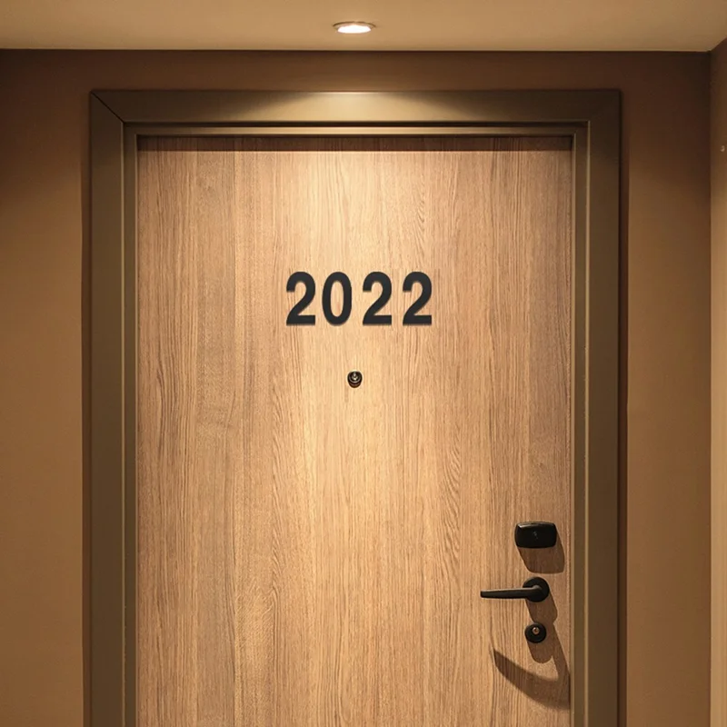 7.5cm House Number Self Adhesive 304 Stainless Steel Apartment Door Numbers - 0