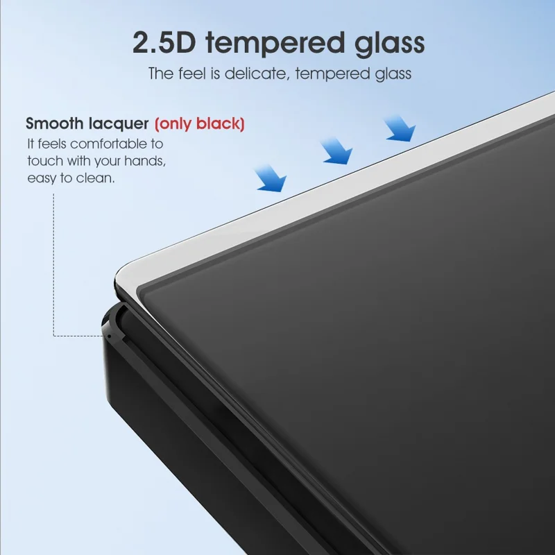 2.4GHz WiFi Wall Touch Type-C Smart Switch 6 Way Multi-Control Glass Panel Light Switch - White