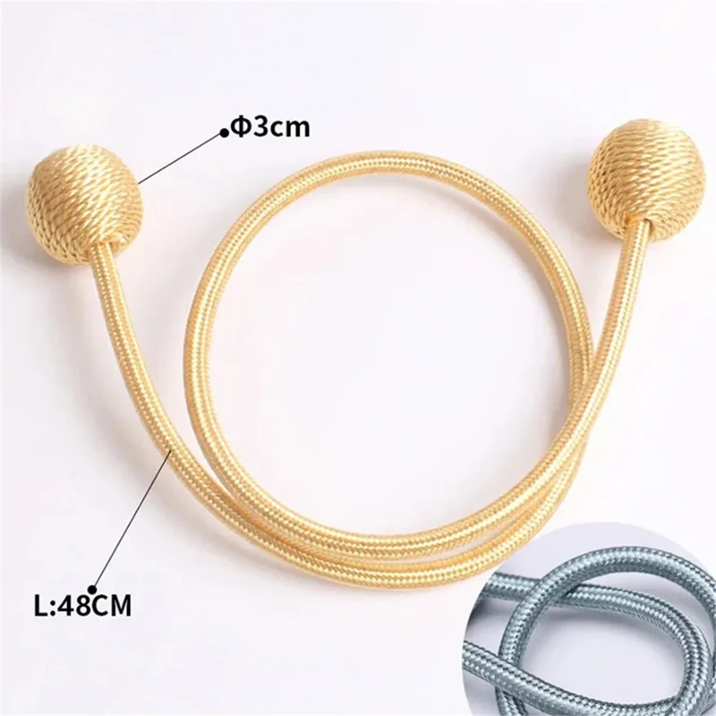 1 Pair Magnetic Curtain Tiebacks Headphone Style Holdbacks Hooks Clip for Home Bedroom Office - Purple