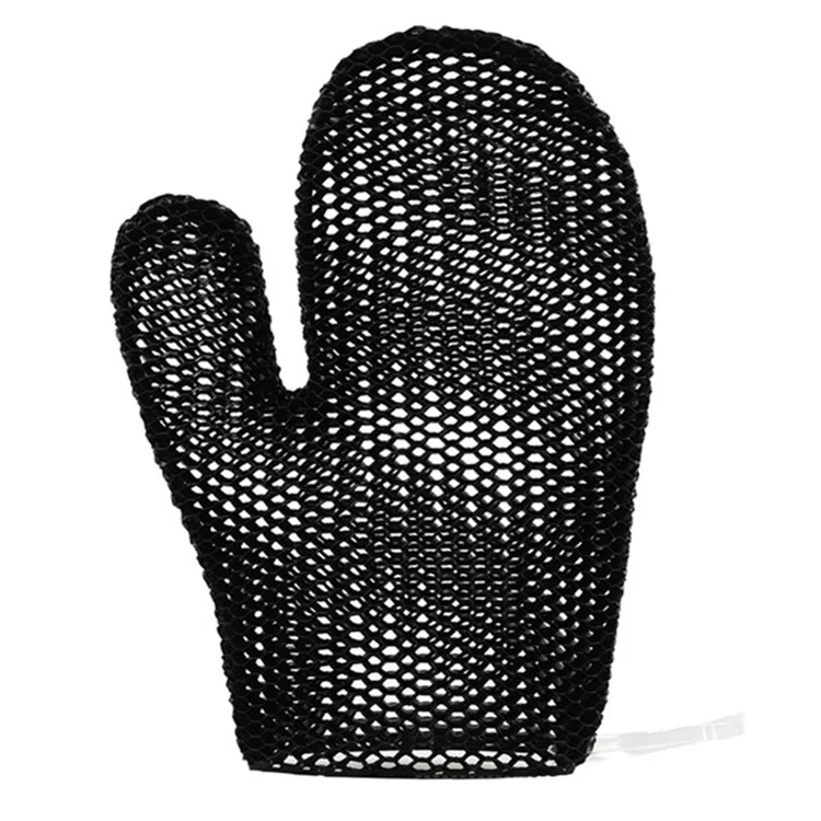 Exfoliating Bath Gloves TPU Skin Exfoliator for Body Exfoliating Body Scrub Gloves - Black