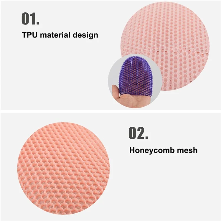 Exfoliating Bath Gloves TPU Skin Exfoliator for Body Exfoliating Body Scrub Gloves - Black