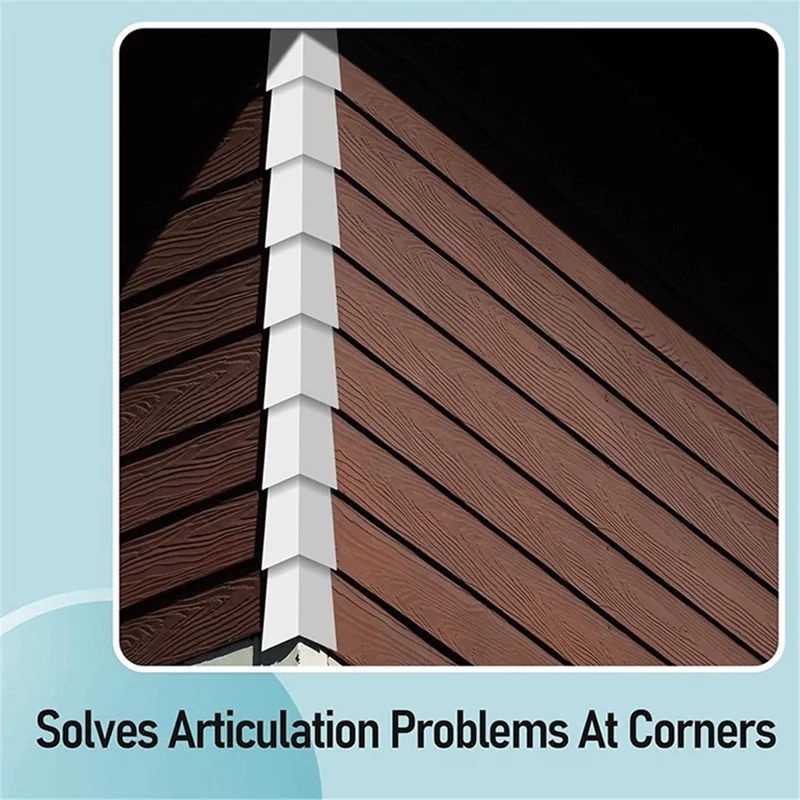 FS-2423 8Pcs Siding Corner Covers with Screws Aluminum Exterior Siding Corner Cover