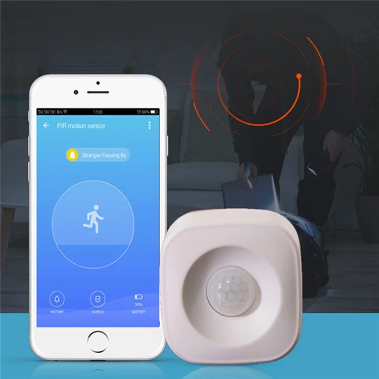 TY-PIR-1 WiFi Tuya APP PIR Motion Sensor Wireless Human Body Movement Infrared Detector