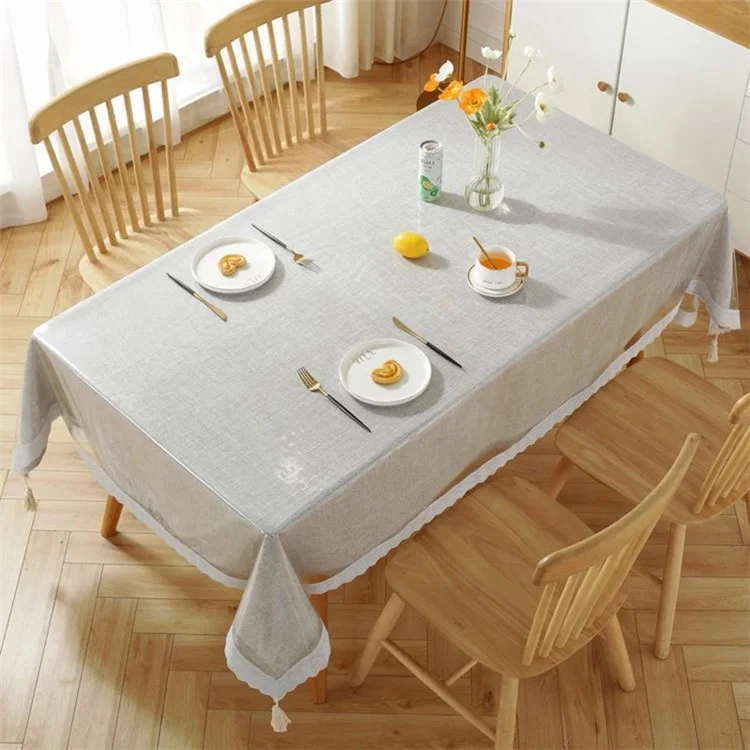 150x190cm klare PVC-Tischauflage wasserdicht staubdicht Desktop-Tischdecke
