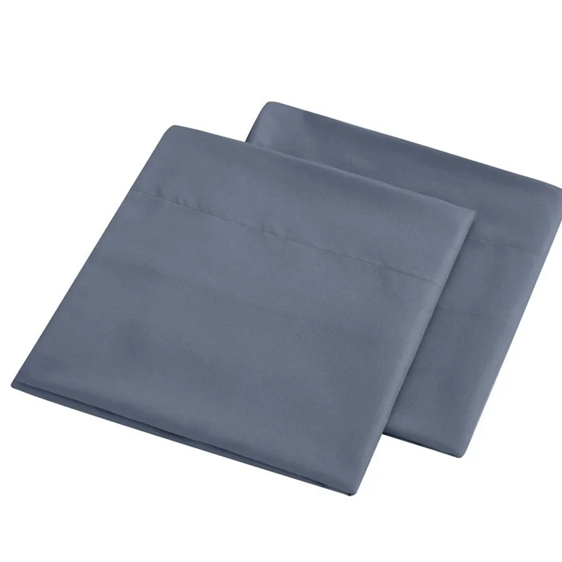 4-Piece California King Bed Flat Sheets Fitted Sheets Set Soft Fleece Pillowcases for Home Bedroom - Dusty Blue