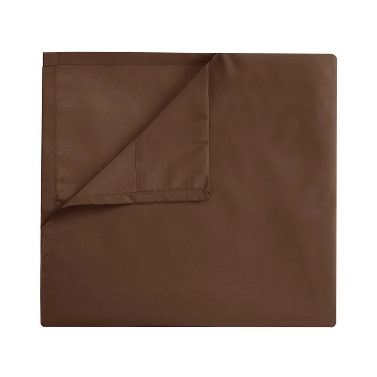 Home Bedroom 4-Piece King Size Bed Flat Sheets Fitted Sheet Soft Fleece Pillowcases - Coffee