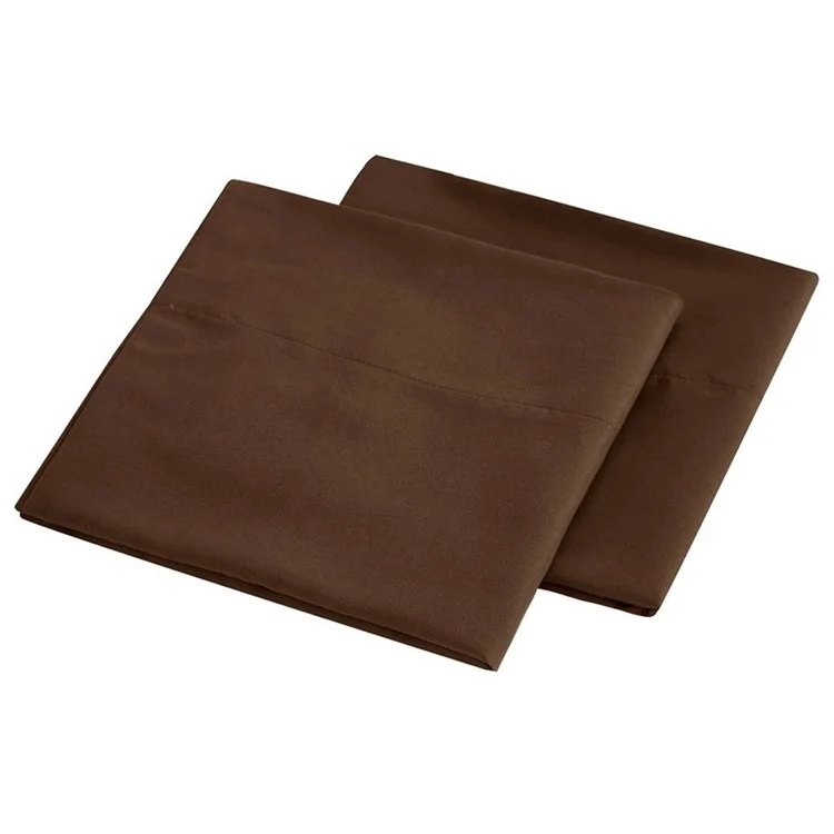 Home Bedroom 4-Piece King Size Bed Flat Sheets Fitted Sheet Soft Fleece Pillowcases - Coffee
