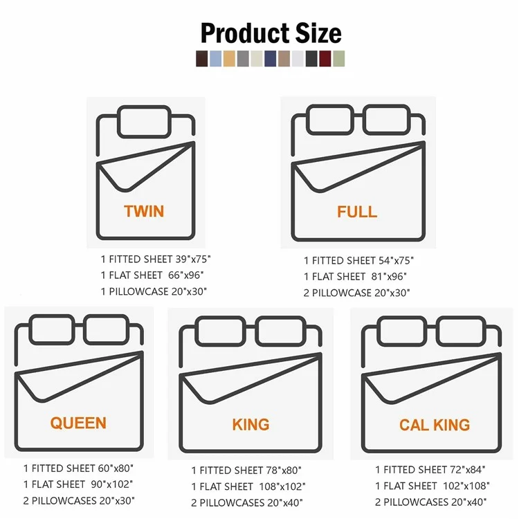 Home Bedroom 4-Piece King Size Bed Flat Sheets Fitted Sheet Soft Fleece Pillowcases - Coffee