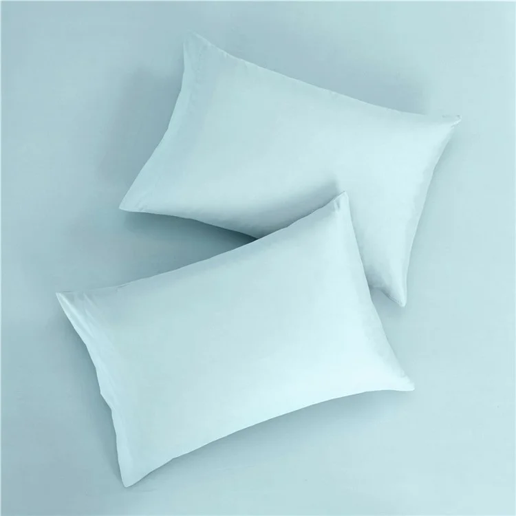 Home Bedroom 4-Piece King Size Bed Flat Sheets Fitted Sheet Soft Fleece Pillowcases - Sky Blue