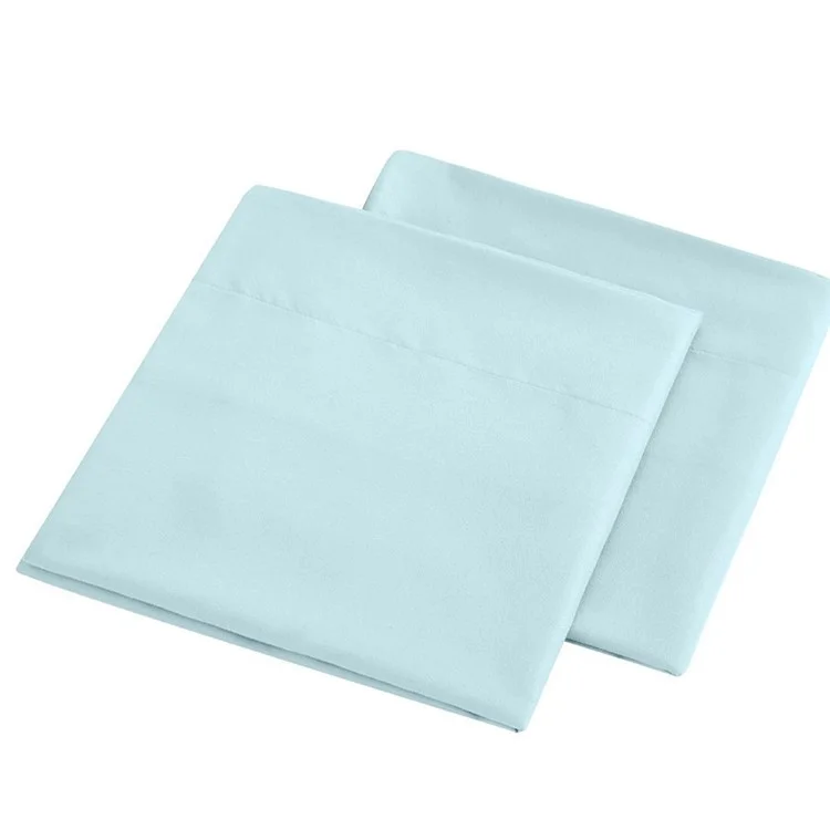 Home Bedroom 4-Piece King Size Bed Flat Sheets Fitted Sheet Soft Fleece Pillowcases - Sky Blue