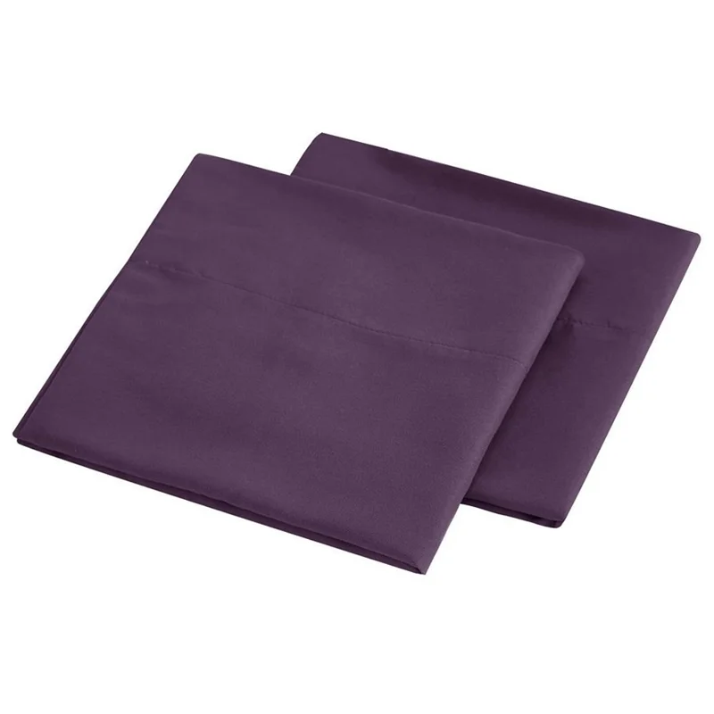 Home Bedroom 4-Piece King Size Bed Flat Sheets Fitted Sheet Soft Fleece Pillowcases - Purple