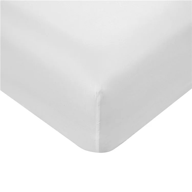 4-Piece Full Size Bed Fitted Sheets Set Fleece Pillowcases Bedding Flat Sheet Kit - White
