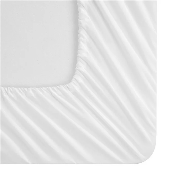4-Piece Full Size Bed Fitted Sheets Set Fleece Pillowcases Bedding Flat Sheet Kit - White