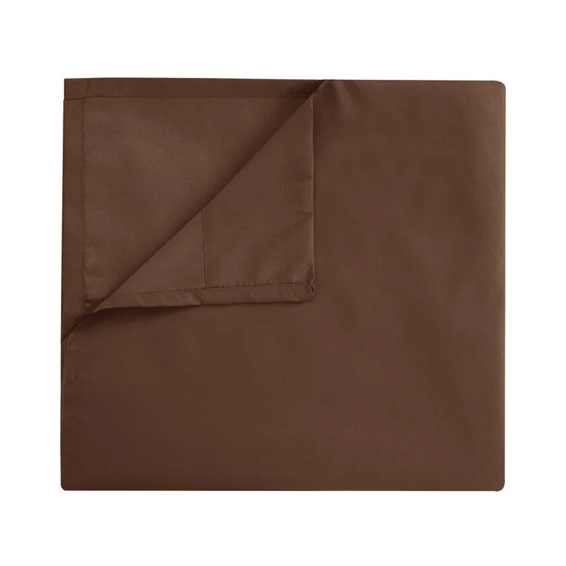 4-Piece Full Size Bed Fitted Sheets Set Fleece Pillowcases Bedding Flat Sheet Kit - Coffee